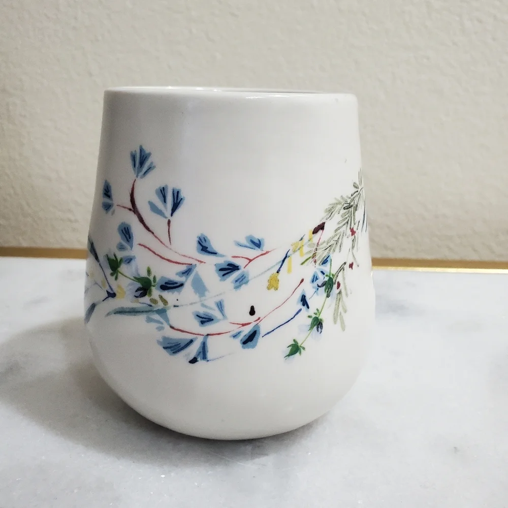 Anthropologie Floral Ceramic Mug - Picture 5 of 8